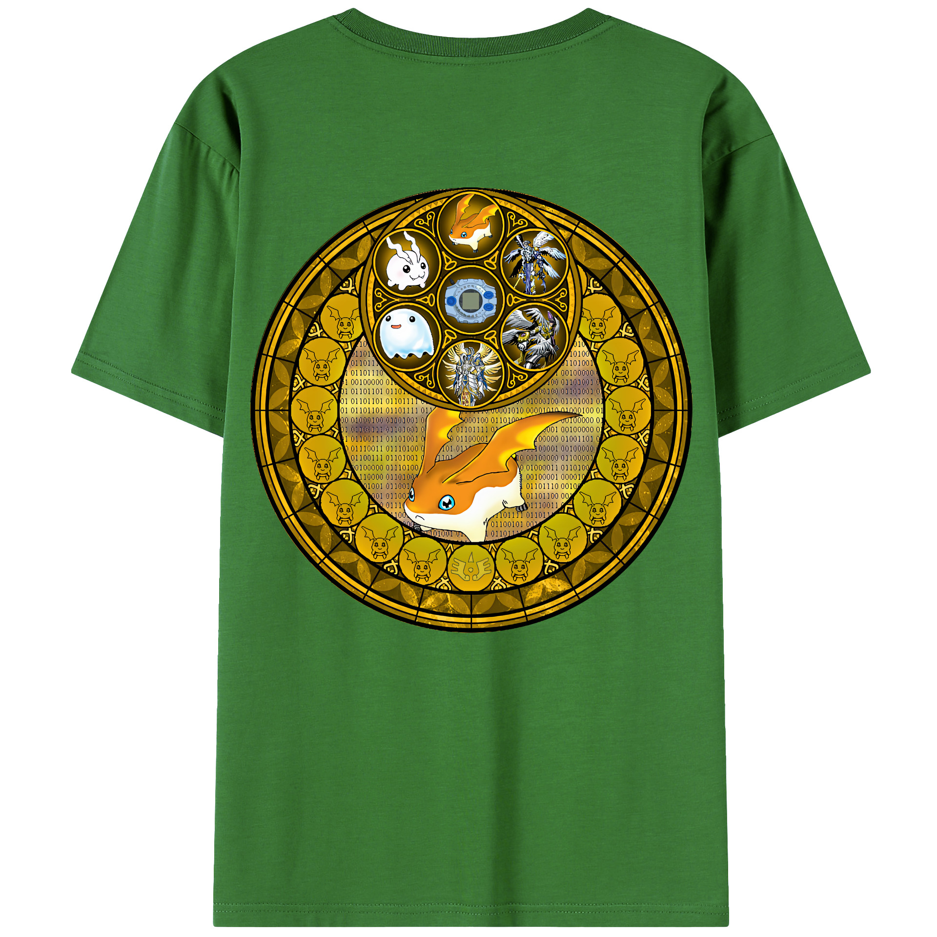 （画像用） Digimon デジタルモンスター/デジモン レディース半袖Tシャツ(バックプリント)